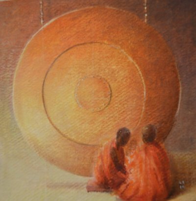 Monk, Gong and Pupil by Lincoln Seligman